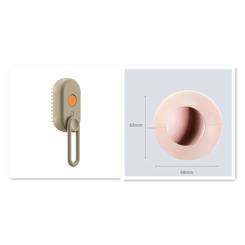 Purr-fectly Steamy Fur-Removal Spa: The 3-in-1 Cat & Dog Brush for Furry Fashionistas!