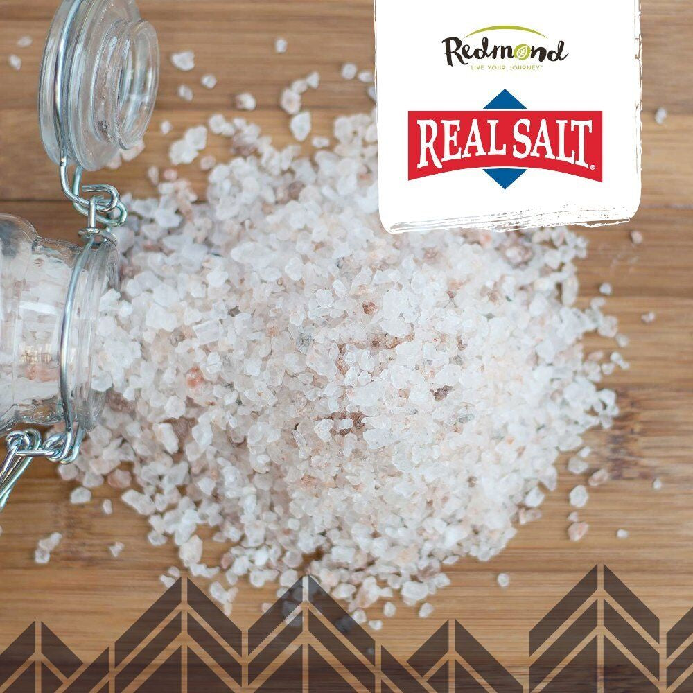 Real Salt Natural Unrefined Sea Salt Pack of 2 16 Ounces Sustainable Flavor